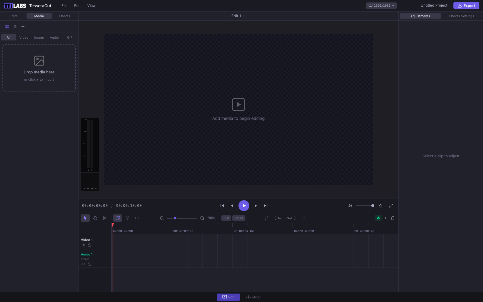 TesseraCut — Videoeditor